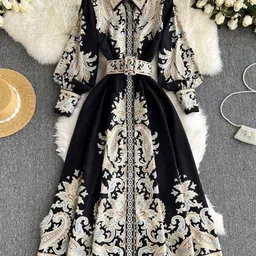 miss mosa by akanksha Alamode By Akanksha Shelby Vintage Midi Dress-picture-18