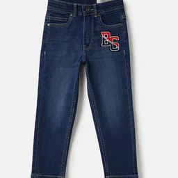 Blue Giraffe Boys Tapered Fit Mid-Rise Light Fade Stretchable Jeans-picture-14