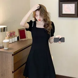 StyleCast Puff Sleeve A-Line Dress image 4