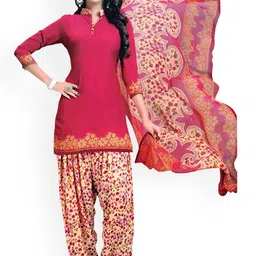 REYA FLoral Printed Unstitched Dress Material-picture-24