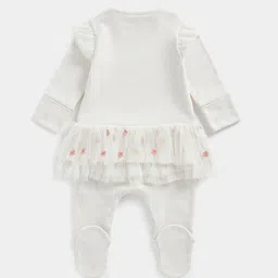 mothercare Girls Embroidered Sleepsuit image 2