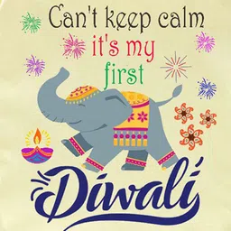 Babywish Infant Printed My First Diwali Romper Bodysuit image 2