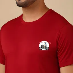 CASUALBUD Men Graphic Printed Round Neck T-shirt image 3