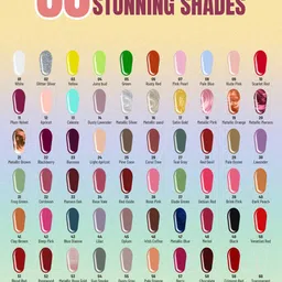 SHRYOAN Smiley Ultra Glossy Long Lasting Nail Polish - 11 ml - Pale Orange 56 image 2