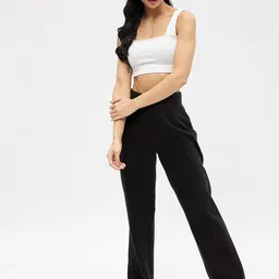 harpa Women Solid Black Track Pants image 5