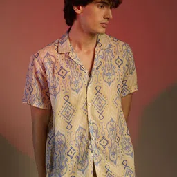 Campus Sutra Men Comfort Opaque Printed Casual Shirt-picture-28