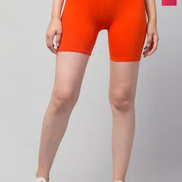 DRAXSTAR Women Pack of 2 Skinny Fit Low-Rise Cycling Sports Shorts-image-99