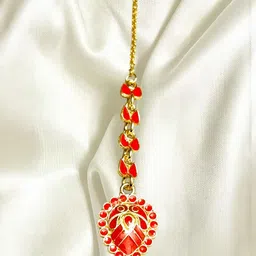 Balaji Gold Gold-Plated Maang Tikka Head Jewellery-image-37