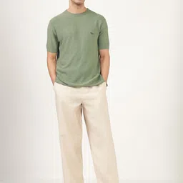 Andamen Men Solid Round Neck Cotton T-shirt image 5