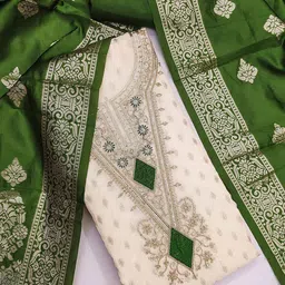 Peachmode Pure Silk Unstitched Dress Material image 2