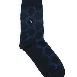 Arrow Men Pattern Pure Cotton Calf-Length Socks-image-52