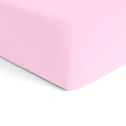 The White Cradle Pink Cotton Fitted 120 TC Crib Sheets-image-58