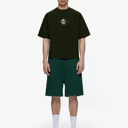 MISCHIEF MONKEY Men Printed Drop-Shoulder Sleeves T-shirt image 3