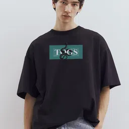 TOGS & TERRE Men Graphic Printed Round Neck Cotton Oversized T-shirt-picture-21