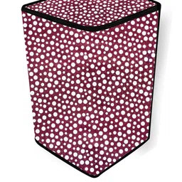 The Furnishing Tree Red & White Polka Dots Printed Washing Machine Cover image 5