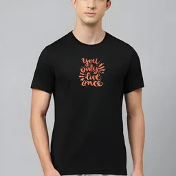 SZN Typography Printed Short Sleeves Round Neck T-shirt-picture-12