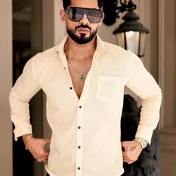 IKON FASHION Original Slim Fit Popcorn Texture Spread Collar Shirt-picture-38