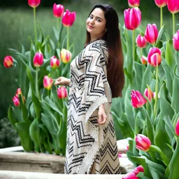 wawlooks Chevron Rayon Women Kaftan image 2