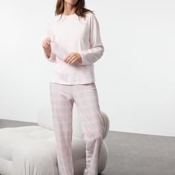 Trendyol Women Round Neck Top & Pyjamas Night suit-picture-15