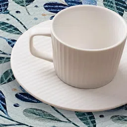 Yellow Weaves 4-Pcs Blue & Green Printed Heat-Resistant Round Table Placemats image 5