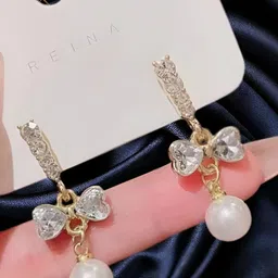 AKISON JEWELS Teardrop Shaped Drop Earrings-image-3