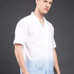 Voroxy Men Relaxed Colourblocked Casual Shirt image 5