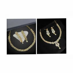 Women Click Set Of 2 Stone-Studded Copper Jewellery Sets-picture-16
