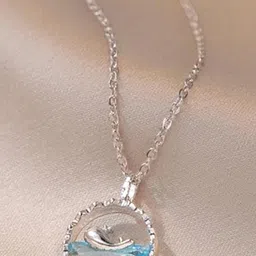 19TH JULY JEWELS Unisex Silver & Blue Necklace Chain-picture-37