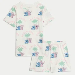 Marks & Spencer Girls Printed T-shirt & Pyjamas Night suit-picture-21