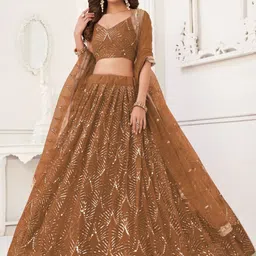 Ethniqlo Embellished Mirror Work Lehenga With Blouse & Dupatta image 5