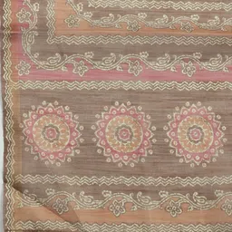 Meena Bazaar Embroidered Thread Work Unstitched Dress Material image 4