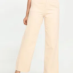 URBAN POCHE Women Wide Leg High-Rise Jeans-image-25