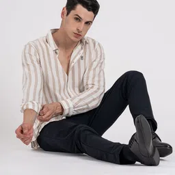 Red Tape Men Relaxed Opaque Striped Casual Shirt image 2