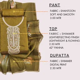 TAVAS Embroidered Unstitched Dress Material image 5