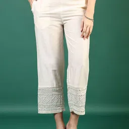 V-Mart Women Regular Fit Mid-Rise Peg Trousers-image-54