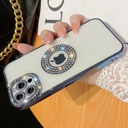 Luxury Kase Embellished iPhone 14 Pro Back Case image 3