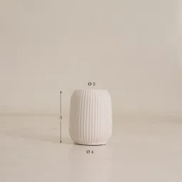 purezento Decorative Big White Ceramic Vase image 3