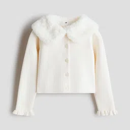 H&M Fluffy-Collar Cardigan-picture-17