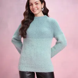 DressBerry Colourblocked Pullover with Fuzzy Detail image 5