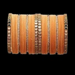 SAVORADE Set Of 32 Orange Stainless Steel Bangle-picture-38