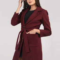 Plagg Notched Collar Over Coat image 4