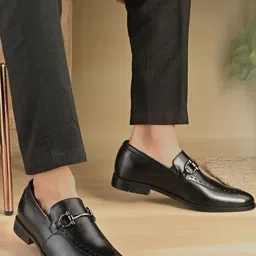 Valentino Men Leather Pointed Toe Formal Loafers-picture-34