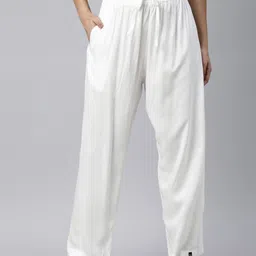 TWIN BIRDS Women Viscose Wide Leg Relaxed Fit Solid Palazzo-picture-29