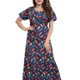 LIFE-TALE Women Multi Satin Nightdress-picture-41