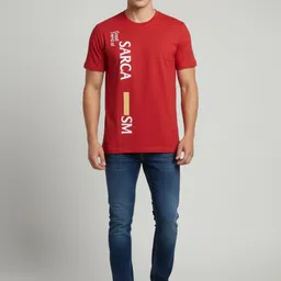FAOES Men Typography Printed T-shirt image 4