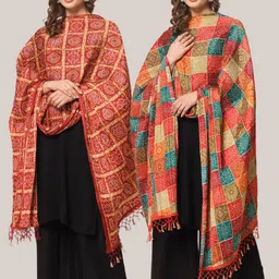 Zamour Printed Bandhani Dupatta image 3