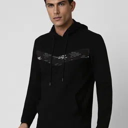 Van Heusen Flex Men Solid Hood Cotton Pullover Sweatshirt image 2
