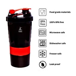 AGIS Red & Black Single Plastic Printed Water Bottle image 4