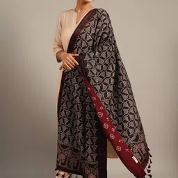 JAYPORE Women Abstract Printed Shawl-image-20