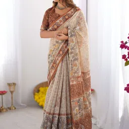 MAHARANI COUTURE Ethnic Motifs Printed Pure Cotton Saree image 5